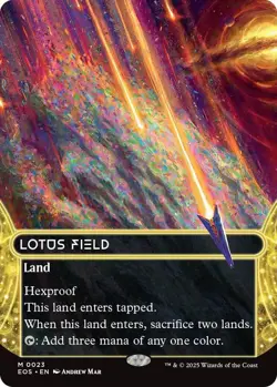 Lotus Field (0023) (Borderless) Edge of Eternities: Stellar Sights NM Normal - Image 1
