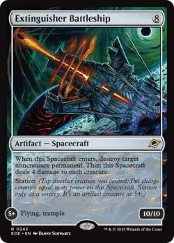 Extinguisher Battleship Edge of Eternities Rare NM Magic: The Gathering 242 Foil - Image 1