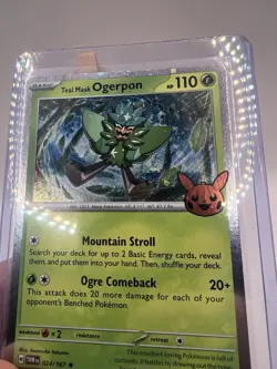 Teal Mask Ogerpon 024/167 : Rare Holo Card : Trick or Trade 2024 : Pokemon TCG - Image 4
