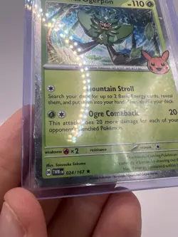 Teal Mask Ogerpon 024/167 : Rare Holo Card : Trick or Trade 2024 : Pokemon TCG - Image 5