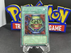 👀 LOB-119 Unlimited Print On First Edition Glossy Stock Yu-Gi-Oh! Pot Of Greed - Image 1