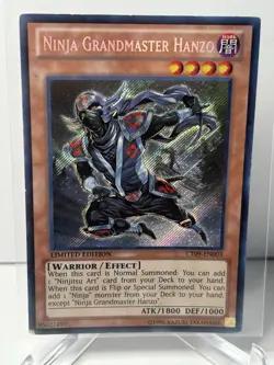 Yugioh - Ninja Grandmaster Hanzo CT09-EN003 Limited Edition Secret Rare HP - Image 1