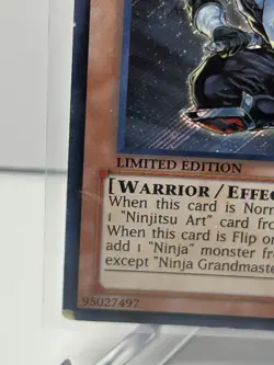 Yugioh - Ninja Grandmaster Hanzo CT09-EN003 Limited Edition Secret Rare HP - Image 5