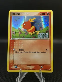 Pokemon TCG - EX Crystal Guardians Torchic Card 65/100 Reverse Holo Stamped - LP - Image 1
