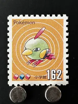 Natu Pokemon Stamp Shogakukan Japanese Card TCG Nintendo Game Anime Japan - Image 1