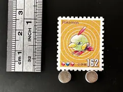 Natu Pokemon Stamp Shogakukan Japanese Card TCG Nintendo Game Anime Japan - Image 2