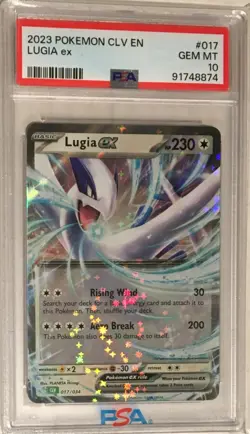 2023 Pokemon Trading Card Game Classic Collection PSA 10 Lugia EX Holo #017 CLV - Image 1