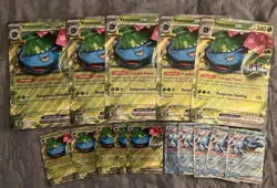 Venusaur ex & Blastoise ex Promo with Jumbo Card Lot of 5 - Image 1