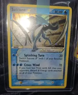 Suicune Gold Star 2005 EX Unseen Forces #115 Holo Ultra Rare Pokemon Card MINT - Image 2