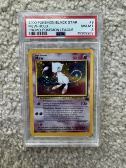 Mew 9 Black Star Promo 2000 Holo Rare Pokemon TCG Card - Image 1