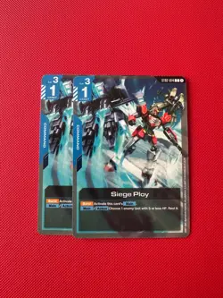 2 x Gundam Card Game Siege Ploy ST02-014 C - Image 1