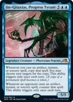 Jin-Gitaxias, Progress Tyrant -Foil Light Play MTG Kamigawa: Neon Dynasty - Image 1