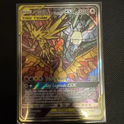 Pokemon TCG Moltres Zapdos Articuno GX SM210 Promo Holo Card NM Condition - Image 1