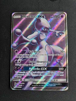 Pokemon TCG Mewtwo GX 72/73 Holo Card Shining Legends 2017 - Image 1