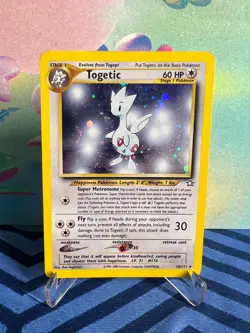 Togetic 16/111 - SWIRL - Neo Genesis #16 Vintage WOTC Holo Pokemon Card - MP - Image 1