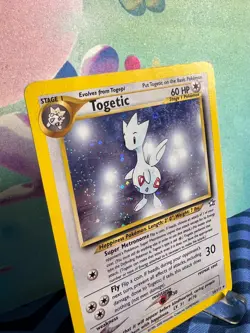 Togetic 16/111 - SWIRL - Neo Genesis #16 Vintage WOTC Holo Pokemon Card - MP - Image 2