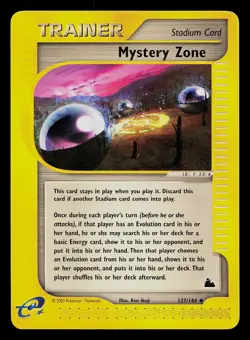 Pokemon Card - Mystery Zone Skyridge 137/144 Uncommon Non-Holo - Image 1