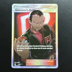 Giovanni's Exile - 67/68 - Pokemon Hidden Fates Sun & Moon Full Art Rare Card - Image 1