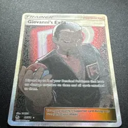 Giovanni's Exile - 67/68 - Pokemon Hidden Fates Sun & Moon Full Art Rare Card - Image 2