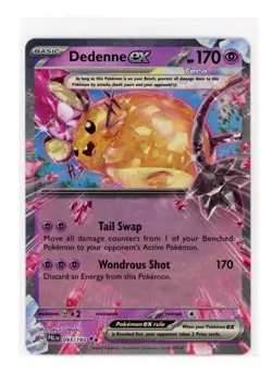 Dedenne EX 093/193 Double Rare Holo Pokemon TCG S&V Paldean Fates Card - NM - Image 1