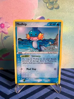 Mudkip Reverse Holo 57/100 - Crystal Guardians #57 Mid Era Pokemon Card - LP+ - Image 1
