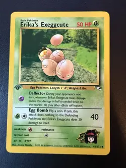 Pokemon Card - Erika's Exeggcute 1st Edition Gym Heroes 43/132 Uncommon 43/132 - Image 1