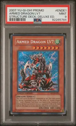 YUGIOH! PSA 9 2006 Armed Dragon LV7 SD1-ENDE1 Secret Rare - Image 1