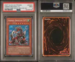YUGIOH! PSA 9 2006 Armed Dragon LV7 SD1-ENDE1 Secret Rare - Image 3