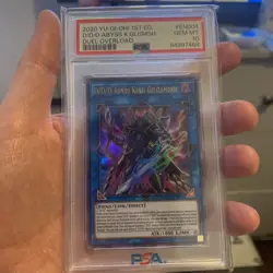 Yugioh D/D/D Abyss King Gilgamesh DUOV EN004 Ultra Rare 1st Edition Pop 1 PSA 10 - Image 1