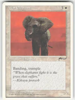 Magic The Gathering MTG Chronicles War Elephant - Image 1