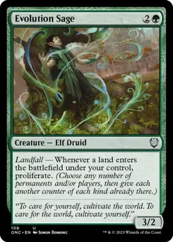 Evolution Sage - Commander: Phyrexia: All Will Be One - Magic The Gathering - Image 1