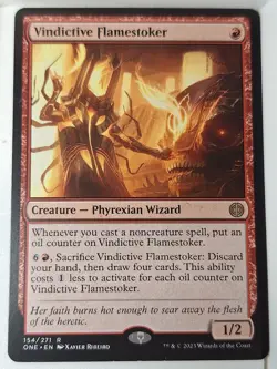 Vindictive Flamestoker - Phyrexia All will be One- Magic the Gathering MTG - Image 1