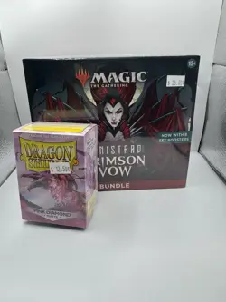 Magic: The Gathering Innistrad: Crimson Vow Bundle Box-NIB + Dragon Shield 630509993864 - Image 1