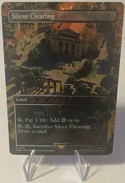 Silent Clearing Borderless Foil NM/M Assassins Creed MTG Magic the Gathering 115 - Image 1