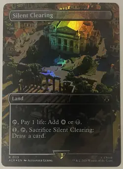 Silent Clearing Borderless Foil NM/M Assassins Creed MTG Magic the Gathering 115 - Image 2