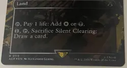 Silent Clearing Borderless Foil NM/M Assassins Creed MTG Magic the Gathering 115 - Image 5