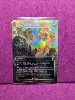 Galadriel's Dismissal (Borderless Surge 544) FOIL Lotr NM + FREE Mystery card - Image 1