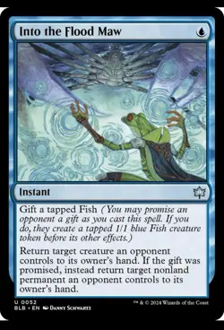 Into the Flood Maw Bloomburrow Foil - Image 1