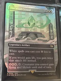 The Wind Crystal (Borderless) Final Fantasy Foil and darkness crystal - Image 1