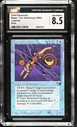 TIME ELEMENTAL Legends Rare CGC 8.5 MTG [Nostalgium] - Image 1