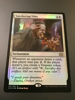 MTG Double Masters #031 Smothering Tithe Foil NM - Image 1
