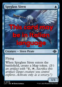 MTG SPYGLASS SIREN FOIL EXC - SIRENA DEL CANNOCCHIALE 78 - LCI - MAGIC - Image 1