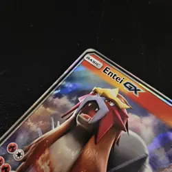 Pokemon Entei GX TCG Full Art Holo Card 10/73 Shining Legends - Image 5
