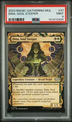 2023 MTG Multiverse Legends Dina, Soul Steeper #37 PSA 9 MINT - Image 1