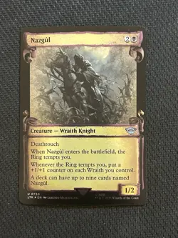 MTG - LTR - Nazgul - Silver Foil Scroll Showcase - U 0730 NM - Image 1