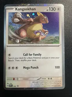 Kangaskhan 202 SWIRL Destined Rivals Promo Cosmos Holo NM Pokemon Card 2025 - Image 1