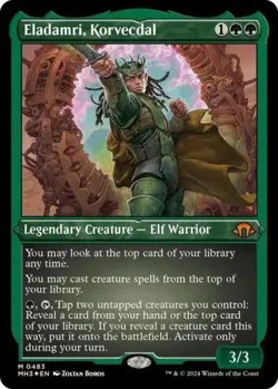 Eladamri, Korvecdal (Foil Etched) -Foil Near Mint MTG Modern Horizons 3 - Image 1