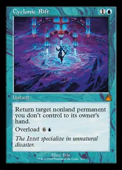 Near Mint x 1 Cyclonic Rift - Foil - Retro Frame Ravnica Remastered Variants - Image 1