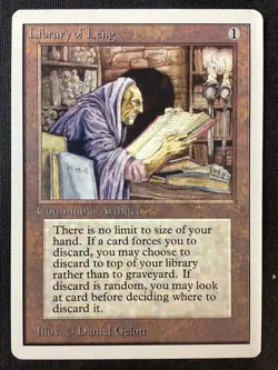 MTG Unlimited Edition Library of Leng MP - Image 1