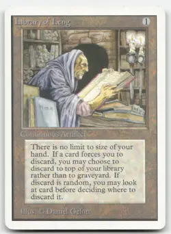 MTG Unlimited Edition Library of Leng MP - Image 1